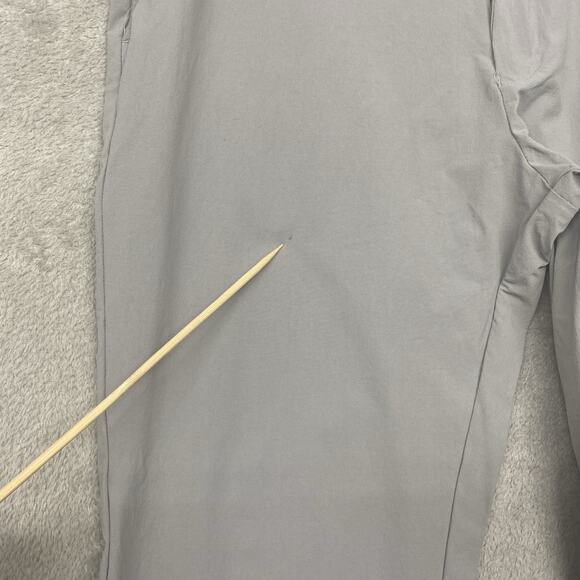 Sak Fifth Avenue Pants Mens 36x29 Gray Performance Nylon Straight Leg Golf - Picture 7 of 11